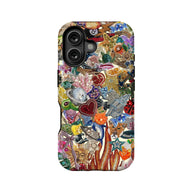 Funda para teléfono con patrones coloridos