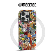 Funda para teléfono con patrones coloridos