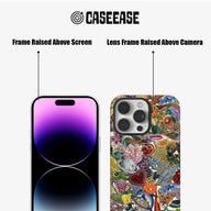 Funda para teléfono con patrones coloridos