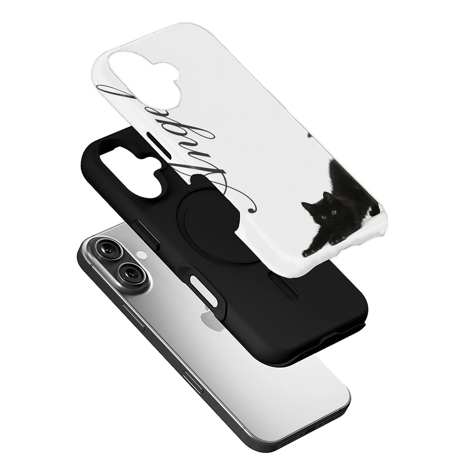 Elegant Black Cat Phone Case