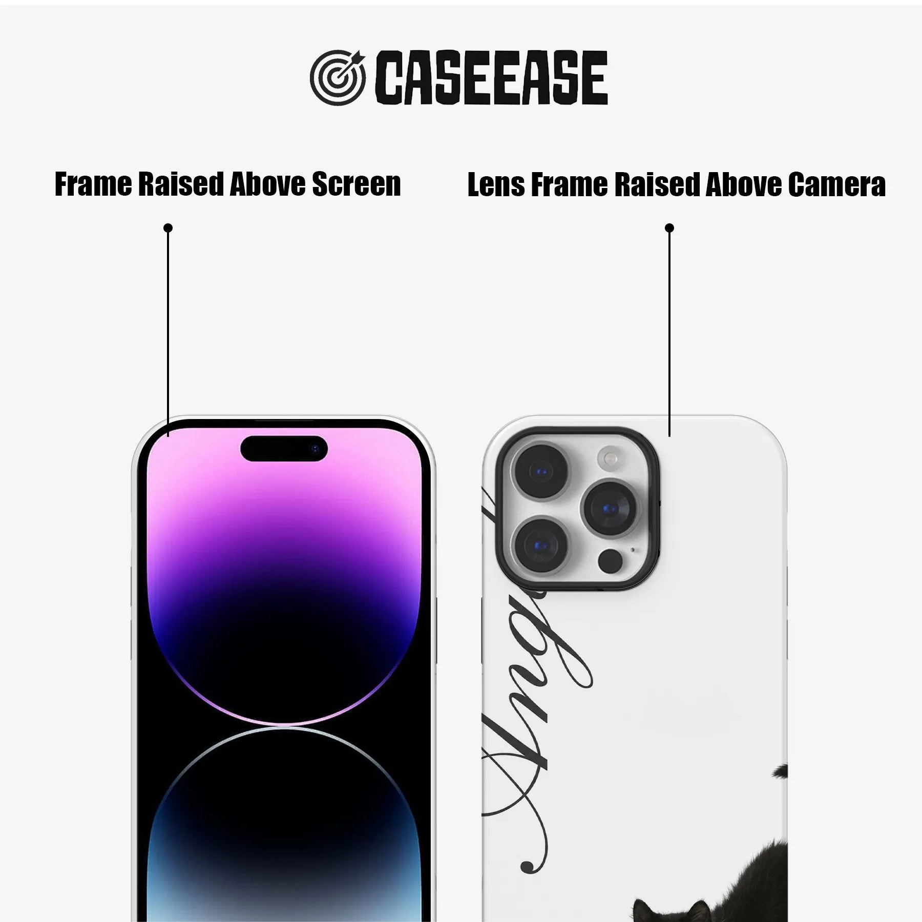 Elegant Black Cat Phone Case