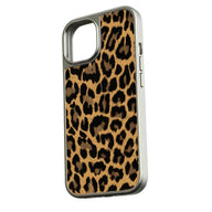 Holographic Chrome Leopard Phone Case for iPhone 14 - Fierce Animal Print