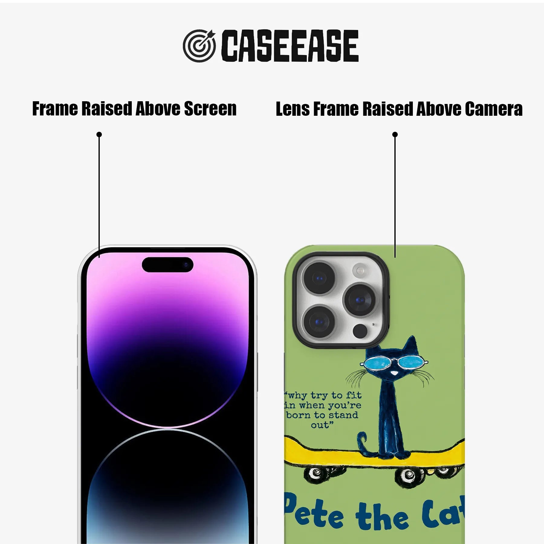 Pete the Cat Inspirational Phone Case