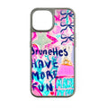 Holographic Chrome Brunettes Phone Case - Fun and Artistic Design