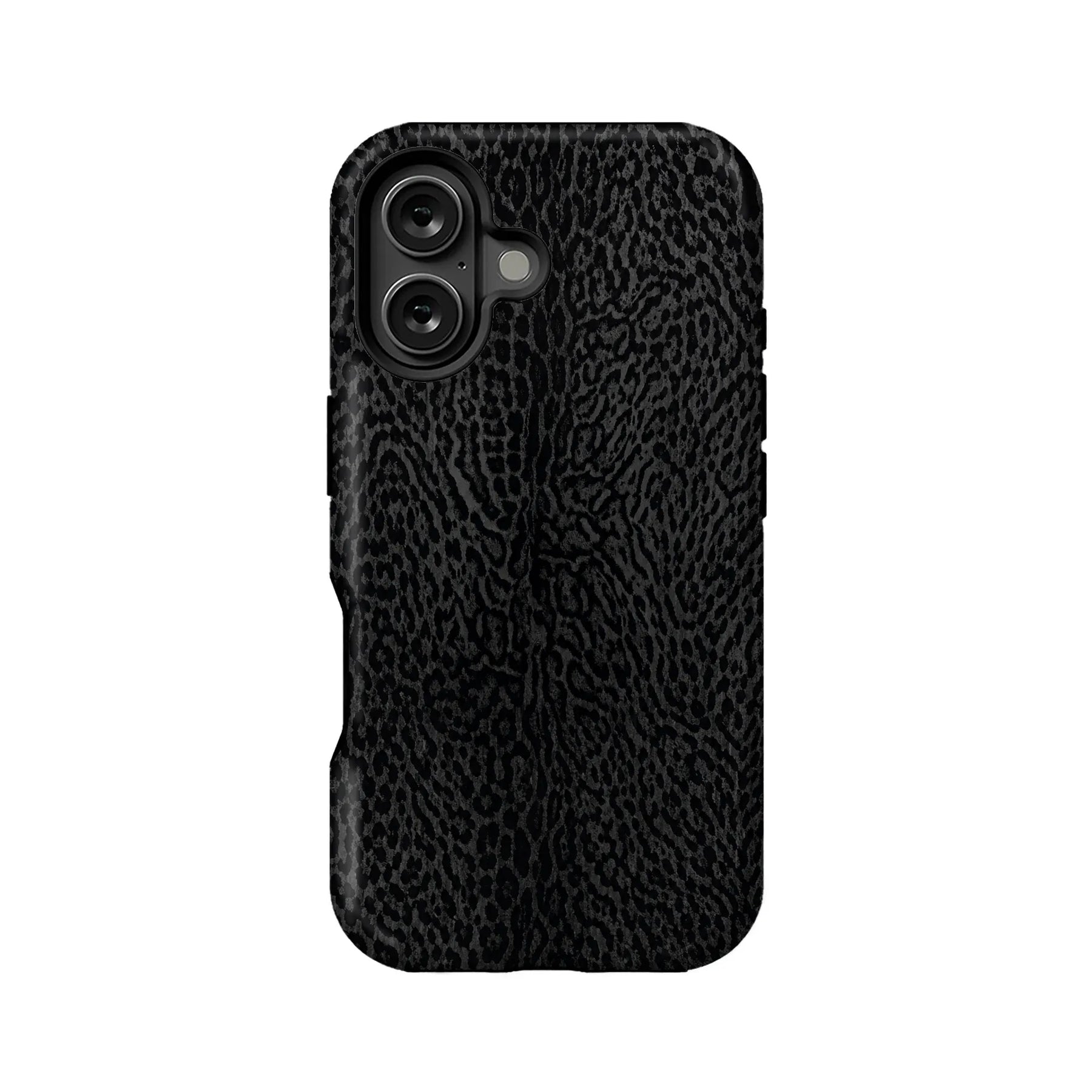 Stylish Black Leopard Print Phone Case