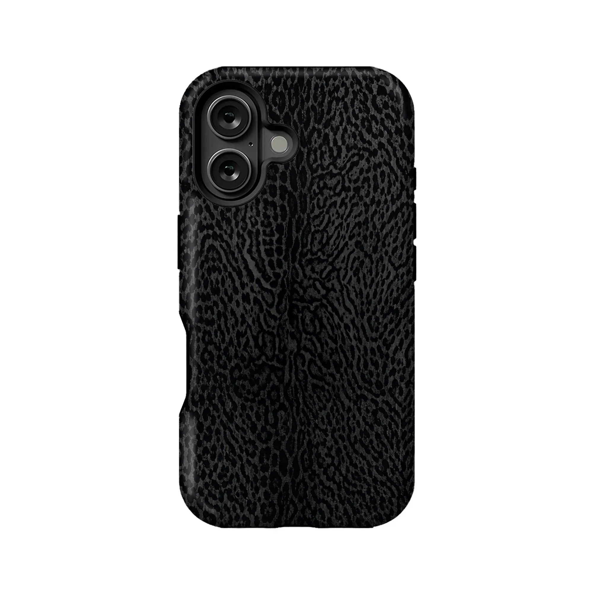 Stylish Black Leopard Print Phone Case
