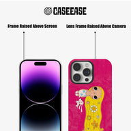 Cute Doll Phone Case with Pink Background