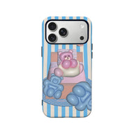 Cute Cartoon Bear Phone Case with Balloon Design