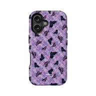 Butterfly Pattern Phone Case - Purple Aesthetic