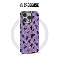 Butterfly Pattern Phone Case - Purple Aesthetic