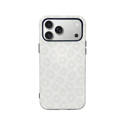 Stylish White Leopard Print Phone Case