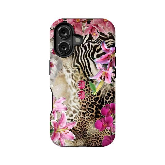 Exotic Floral and Animal Print Phone Case