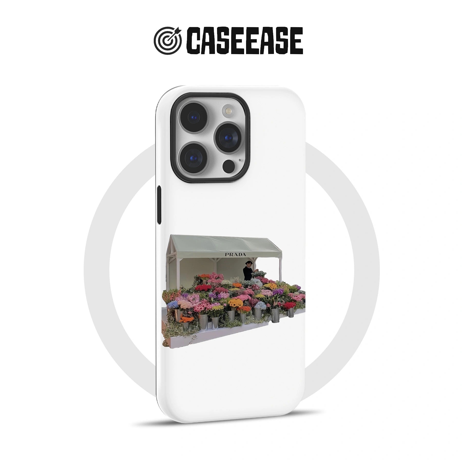 Luxury Floral Market Phone Case – Chic Designer Style