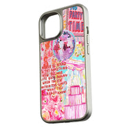 Holographic Chrome Party Time Phone Case - Colorful Disco Design