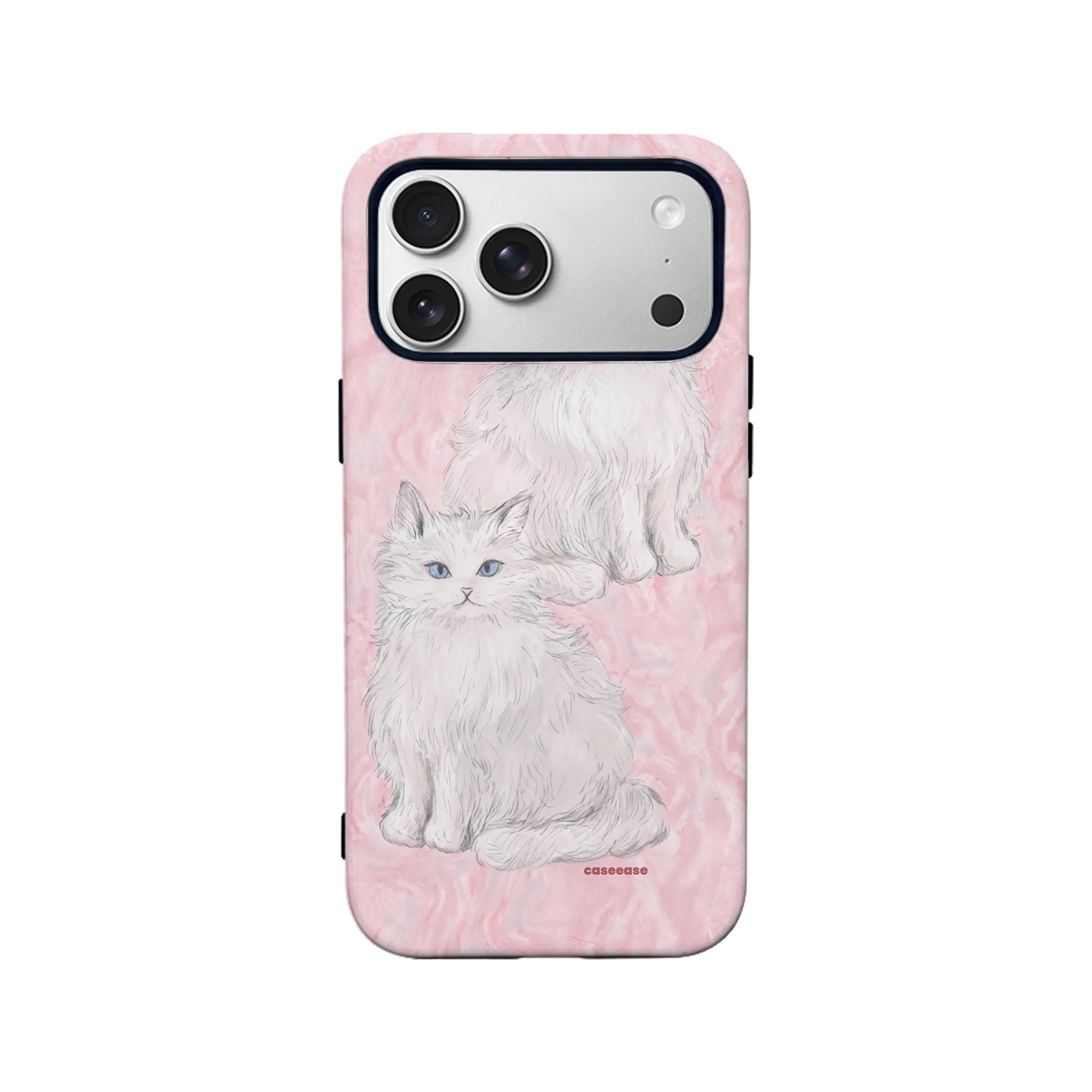 Fluffy White Cat Phone Case
