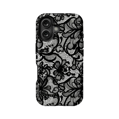 Elegant Black Lace Phone Case