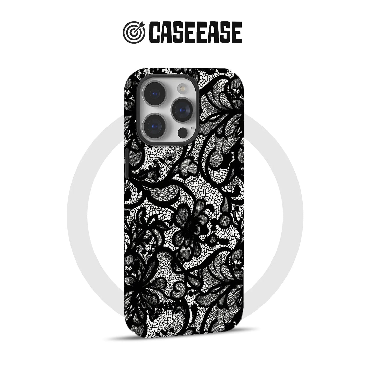 Elegant Black Lace Phone Case