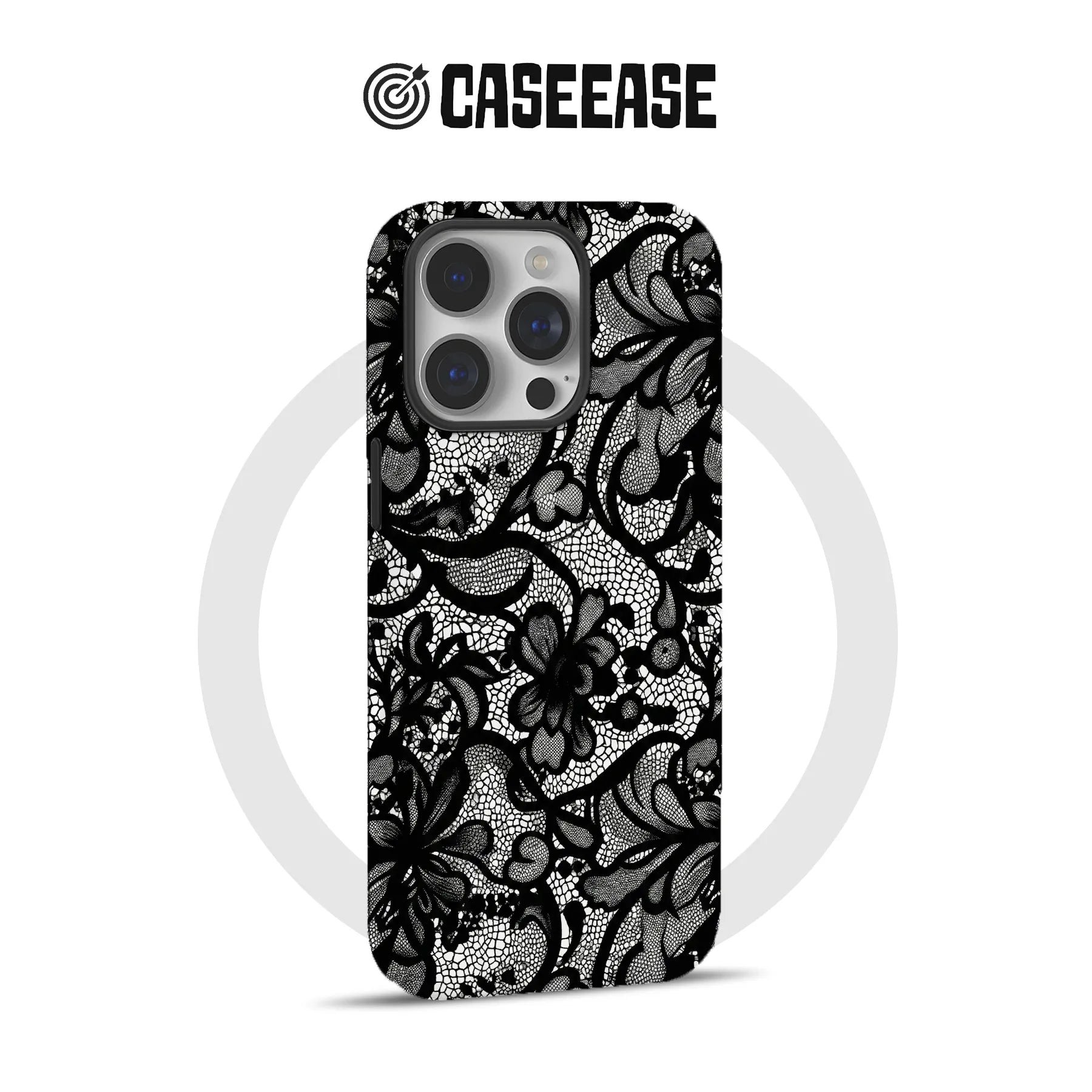 Elegant Black Lace Phone Case