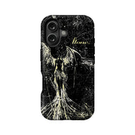 Elegant Black Angel Phone Case