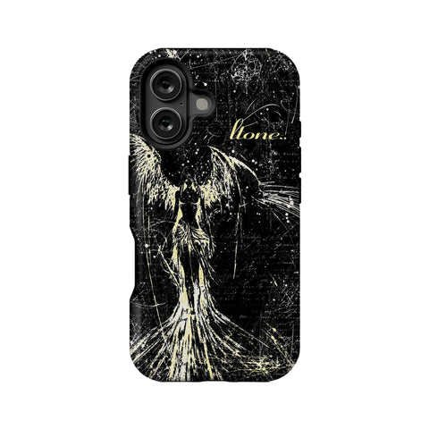 Elegant Black Angel Phone Case