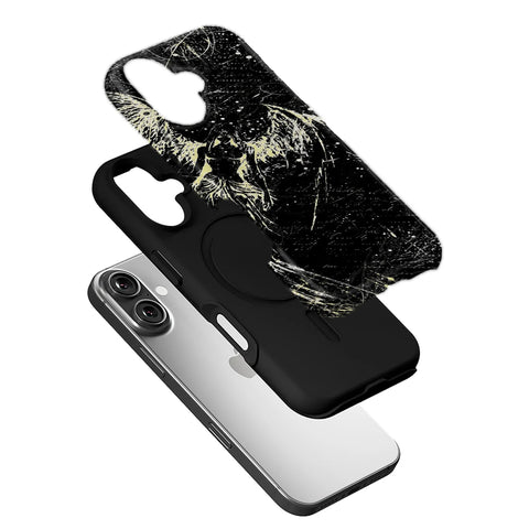 Elegant Black Angel Phone Case