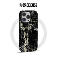 Elegant Black Angel Phone Case