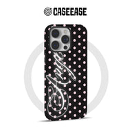 Stylish Polka Dot Phone Case with Neon Design