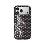 Stylish Polka Dot Phone Case with Neon Design
