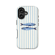 Vintage Blue Fish Phone Case