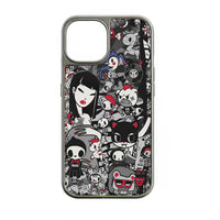 Holographic Chrome Phone Case - Graffiti Art Design