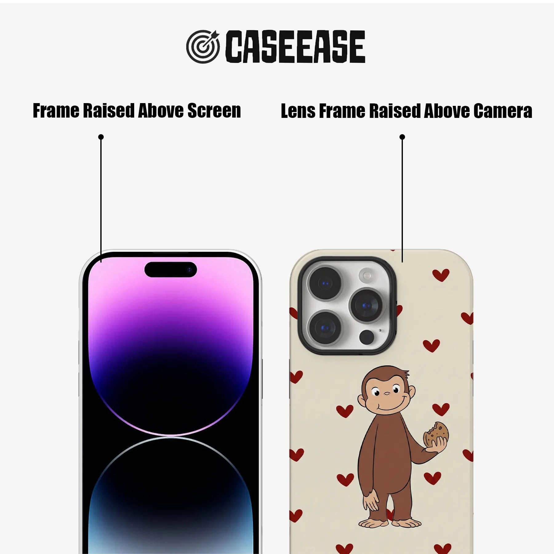 Curious George Cookie Love Phone Case