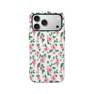 Funda para teléfono con diseño floral pintado a mano: fresca y elegante