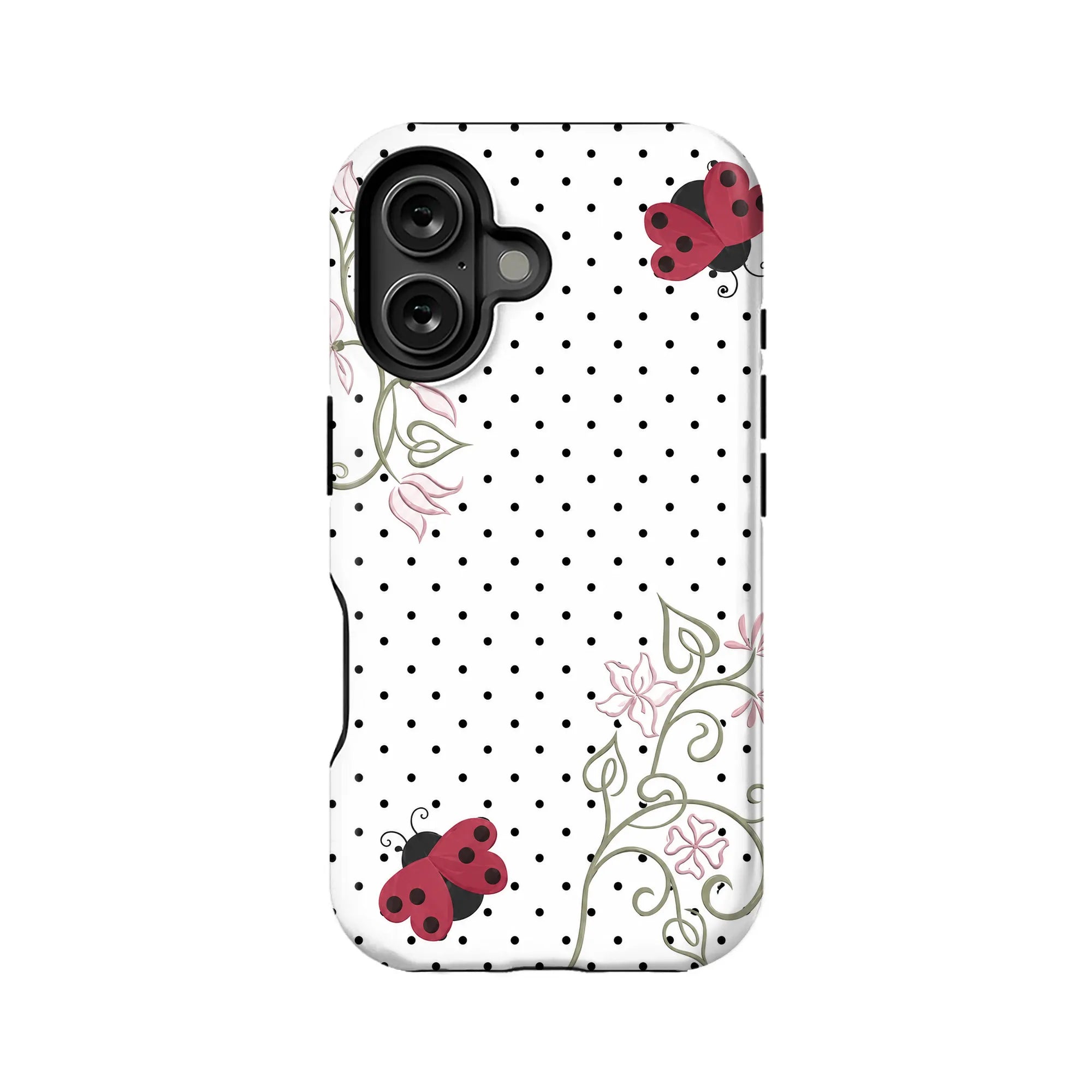 Ladybug Floral Pattern Phone Case