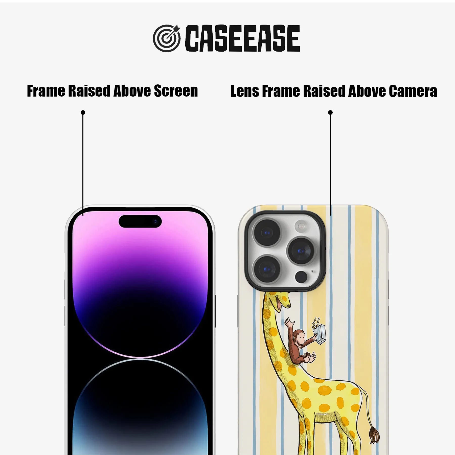Cute Giraffe and Monkey Phone Case
