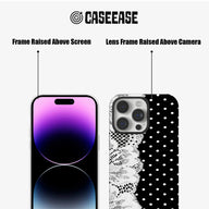Chic Polka Dot and Lace Phone Case