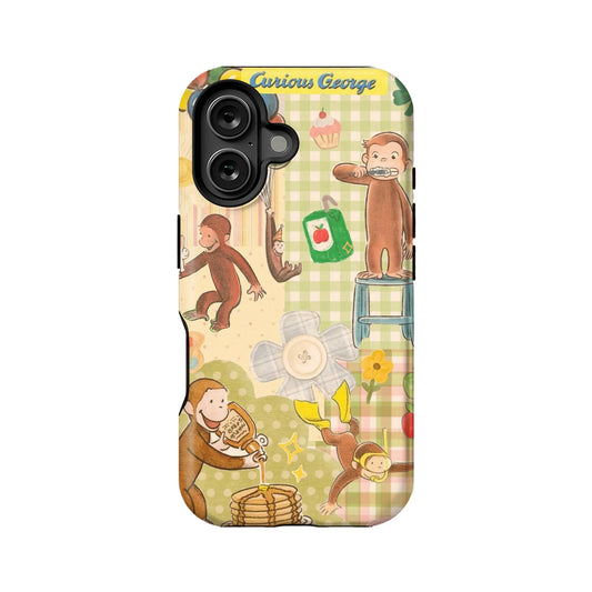 Curious George Fun Illustration Phone Case