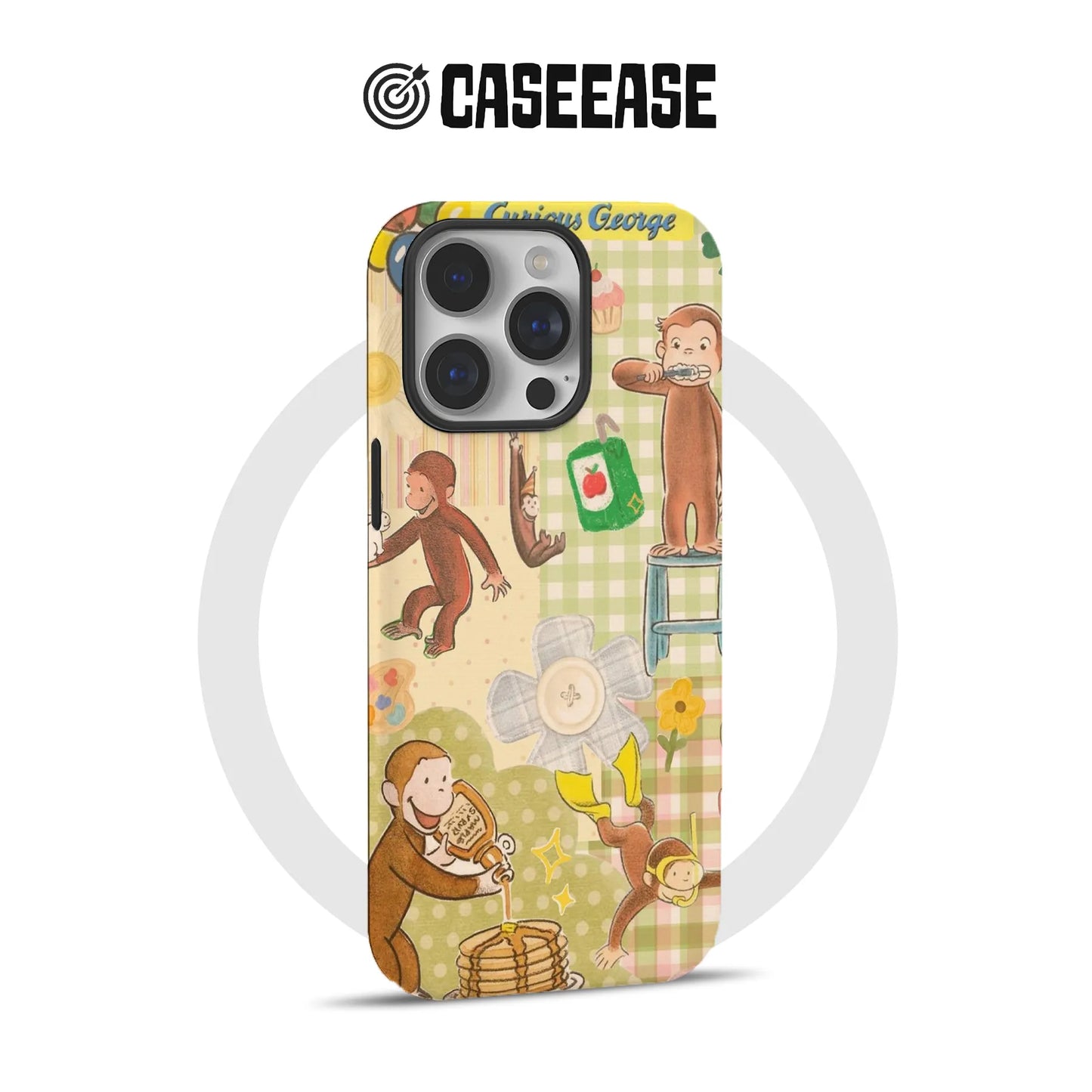 Curious George Fun Illustration Phone Case