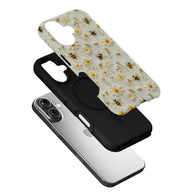 Floral Bee TPU+PC IPhone 16 phone case