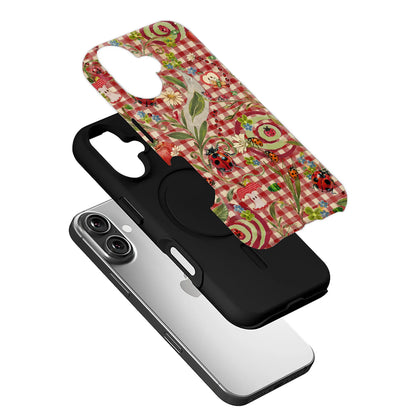 Colorful Ladybug Floral Phone Case