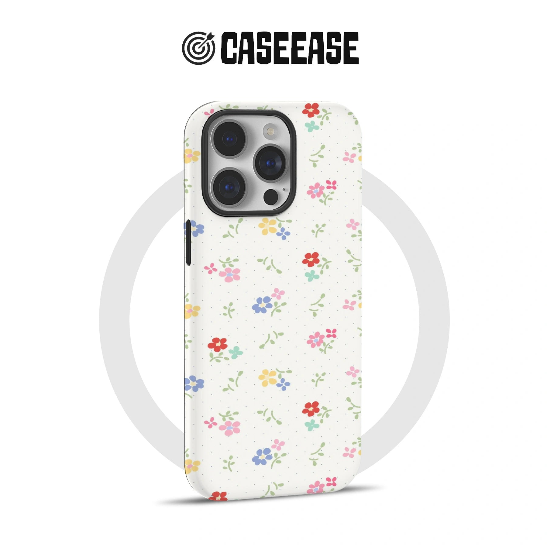 Funda para teléfono con flores silvestres multicolores: diseño fresco y divertido