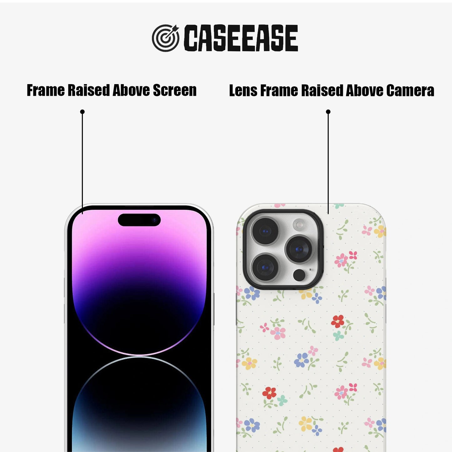 Multicolored Wildflower Phone Case – Fresh and Playful Design