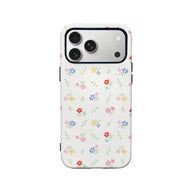 Funda para teléfono con flores silvestres multicolores: diseño fresco y divertido