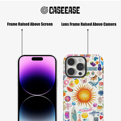 Vibrant Beach-Themed Phone Case
