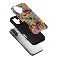 Funda para teléfono con encanto bohemio vibrante