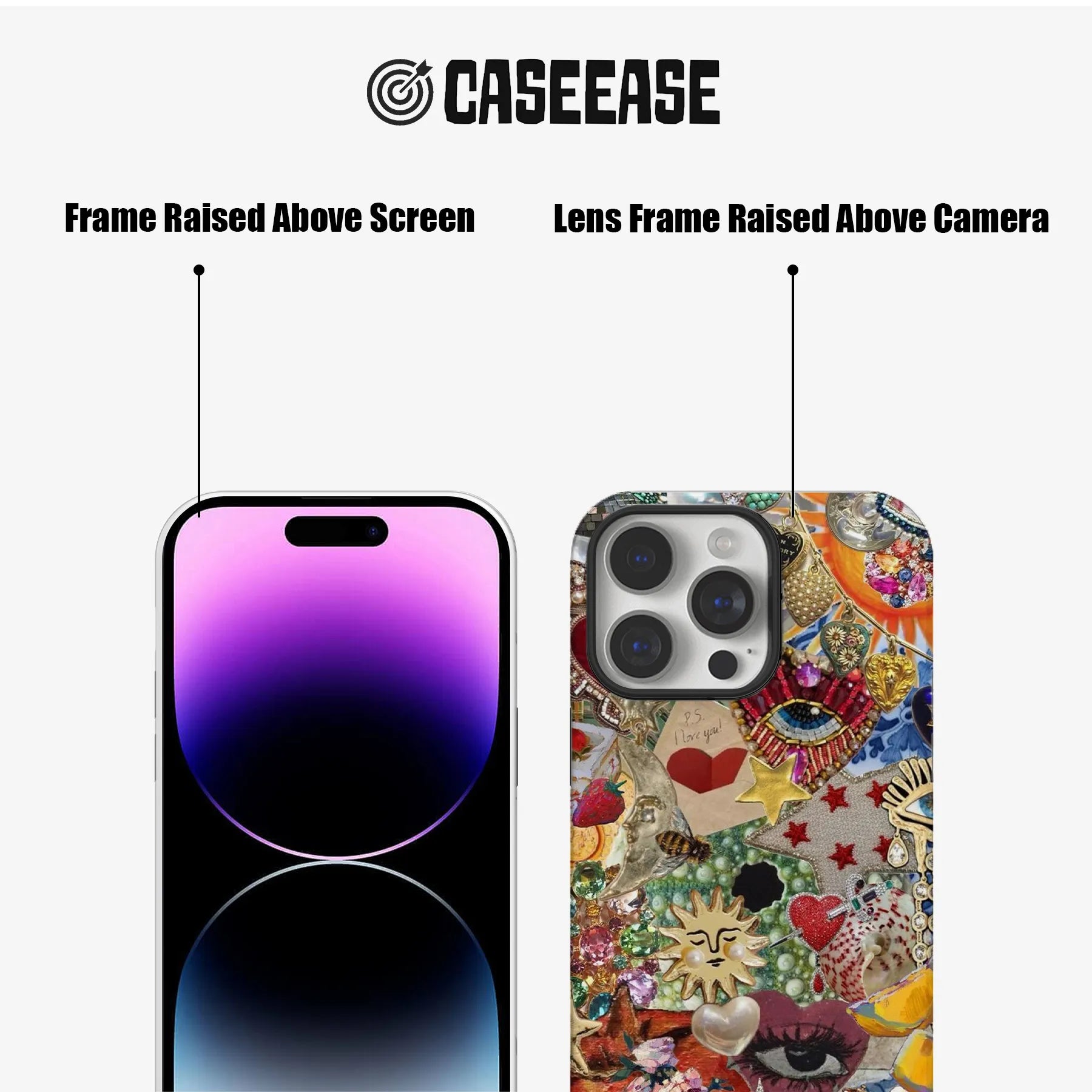 Funda para teléfono con encanto bohemio vibrante