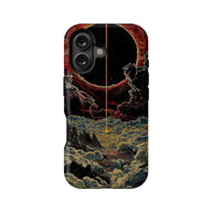 Funda para teléfono con paisaje onírico cósmico