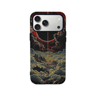 Funda para teléfono con paisaje onírico cósmico