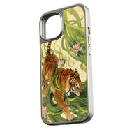 Holographic Chrome Tiger Phone Case - Exotic Nature Design