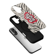 Zebra Stripe Phone Case with Inspirational Quote