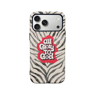 Zebra Stripe Phone Case with Inspirational Quote